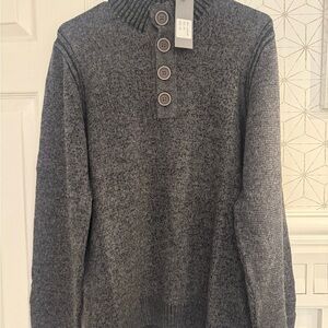 Codice Italian Ribbed Button Neck Sweater Men’s Size 48 NWT